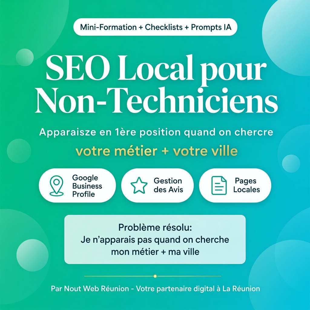 Ebook SEO Local pour Non-Techniciens par Nout Web Réunion